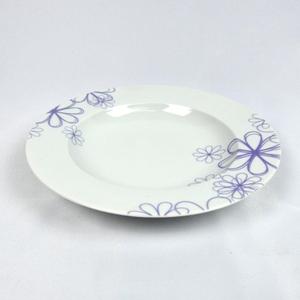 KÜTAHYA PORSELEN LB23CK910 ÇUKUR TABAK LİLA ÇİÇEK