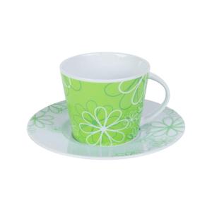 KÜTAHYA PORSELEN TL02CT793 ÇAY FİNCANI VE TABAK YEŞİL
