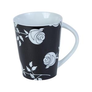 KÜTAHYA PORSELEN TL02MG612 KUPA SİYAH ÇİÇEK